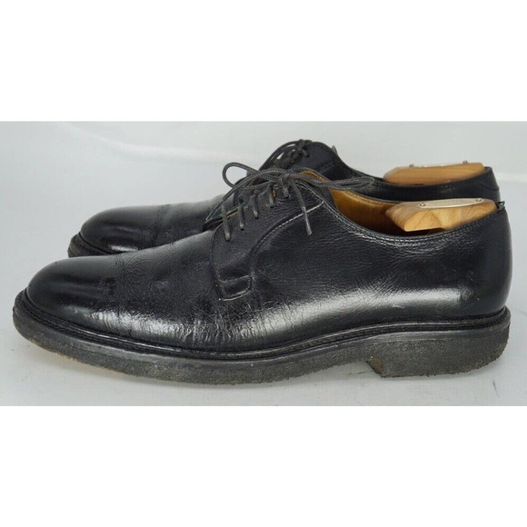 Alden Shoes Alden Restoration Black Leather Derby Plain Toe 9 Ac With Shoe Trees Poshmark